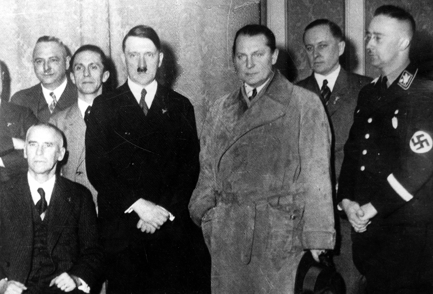 Wilhelm Frick, Hermann Göring, and Hitler on the day he was named Chancellor of Germany